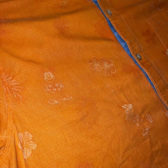 Disney Parks Tommy Bahama Mickey Mouse Hawaiian tropical silk button shirt XL - Picture 5 of 7